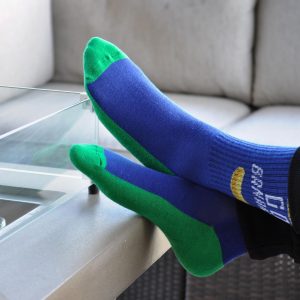 blue socks