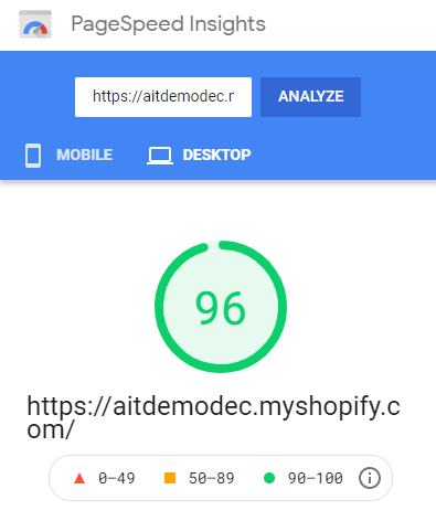 Store speed on Desktop with other apps