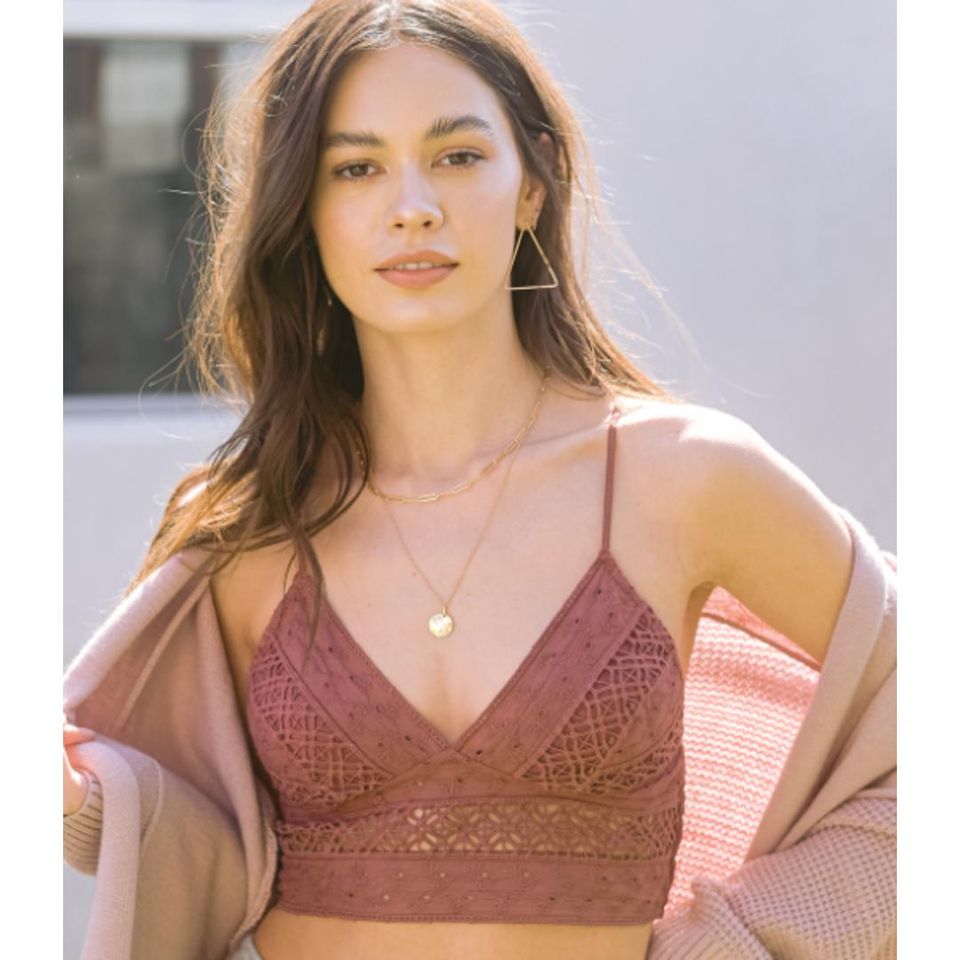 Eylelet Lace Bralette