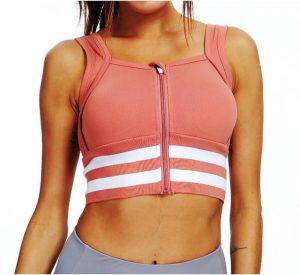 Brassiere Zipper Sport Top